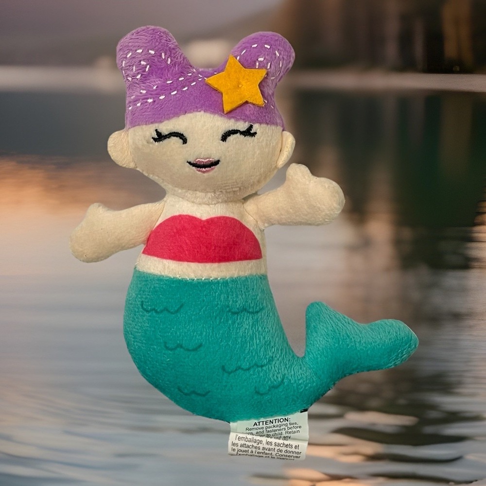 Ben Ben Mermaid Plush Soft Toy 2024 Stuffed Doll Stitched Eyes 5" Lovey